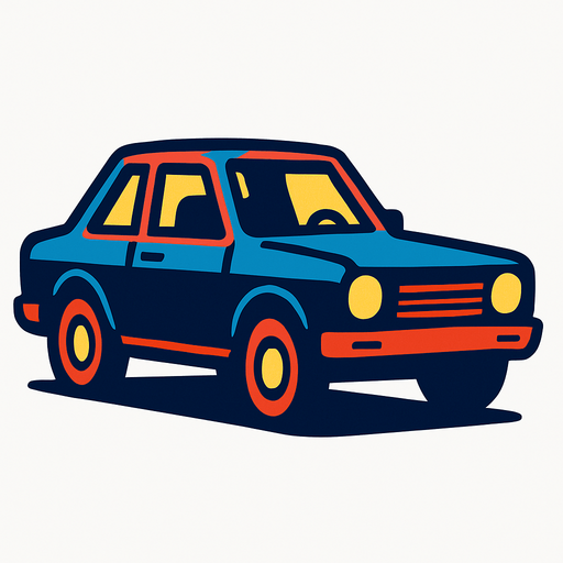 car.
In-Game asset.  2d.  High contrast.  No shadows