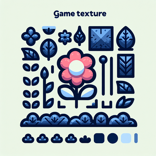 flower.
Single Game Texture. In-Game asset. 2d. Blank background. High contrast. No shadows.