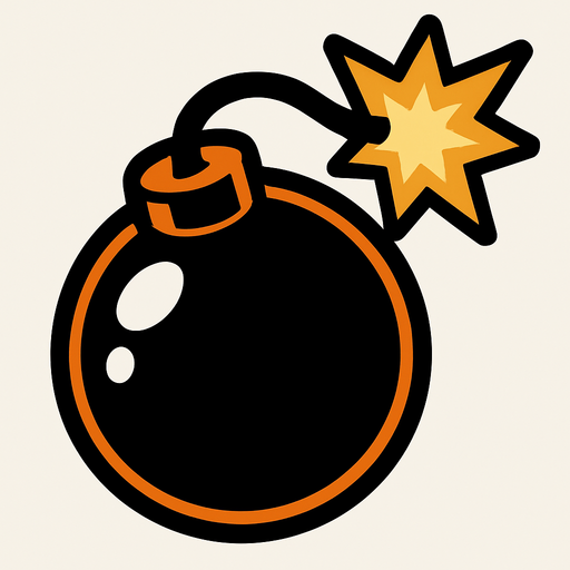 Bomba.
In-Game asset.  2d.  High contrast.  No shadows