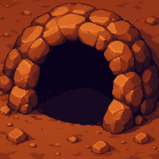 mağaranın hafif üstünden görünüşü olsun