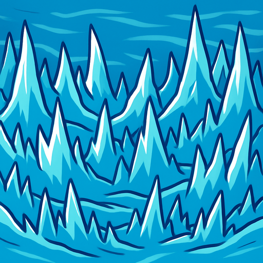 buz arkaplan.
In-Game asset.  2d.  High contrast.  No shadows
