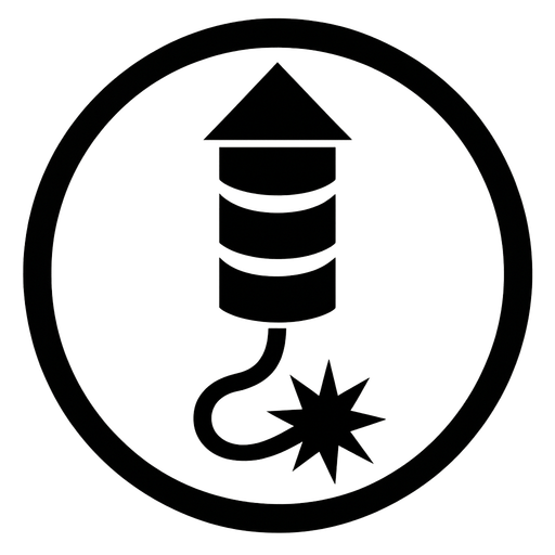 Vertical cohete de fuego artificial chino