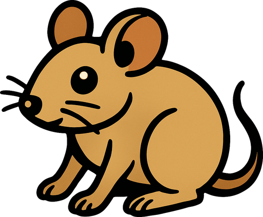 draw a mouse.
In-Game asset.  2d.  High contrast.  No shadows