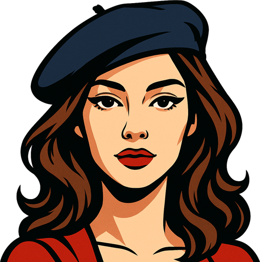 Sexy beautiful French Woman face
In-Game asset.  2d.  High contrast.  No shadows