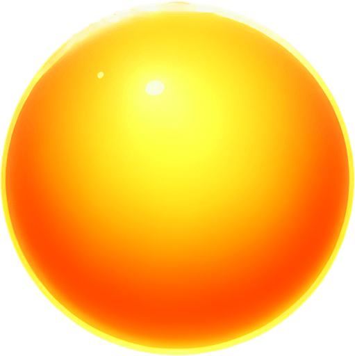 create a round bright orange energy orb.
Single Game Texture. In-Game asset. 2d. Blank background. High contrast. No shadows.
