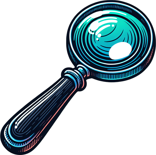 büyüteç. çizgi film