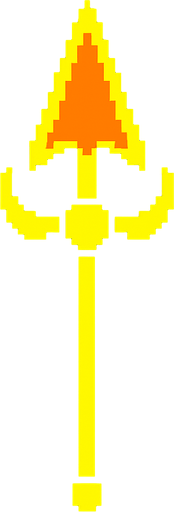 Undertale asgore spear.
In-Game asset.  2d.  High contrast.  No shadows