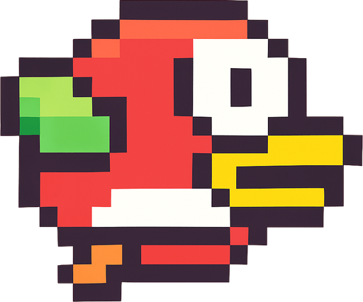 give me some alternatives of real flappy bird.
In-Game asset.  2d.  High contrast.  No shadows. Just one image