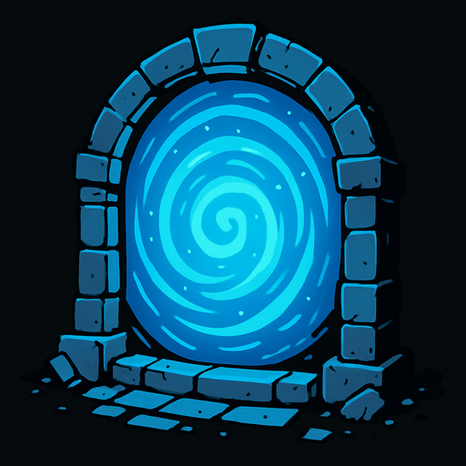portal.
In-Game asset.  2d.  High contrast.  No shadows