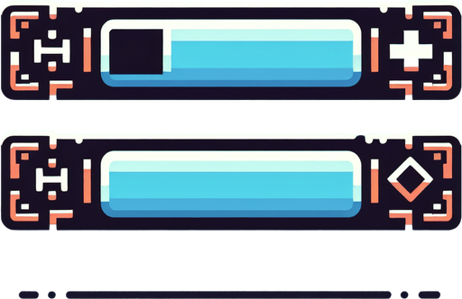 Create a plain empty health bar
Single Game Texture. In-Game asset. 2d. Blank background. High contrast. No shadows.