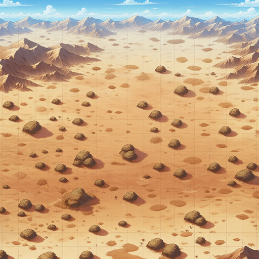 2d anime top down view style brown plains landscape image game photo.