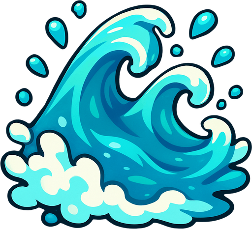 Water.
In-Game asset.  2d.  High contrast.  No shadows