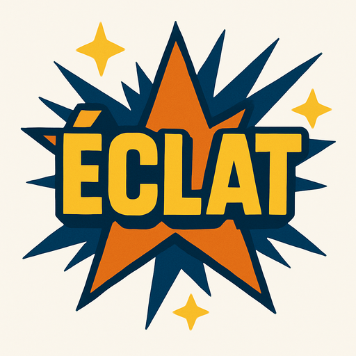 éclat.
In-Game asset.  2d.  High contrast.  No shadows
