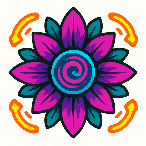 rare Bloom Pulse top view.
In-Game asset.  2d.  High contrast.  No shadows