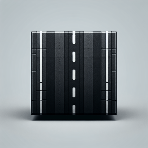 Top down road.
Single Game Texture.  In-Game asset.  High contrast.  No shadows