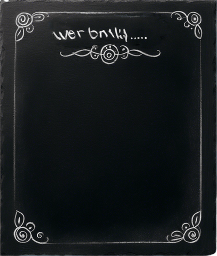 "RULES" handwritten in chalk