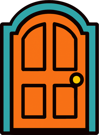 DoorShepe.
In-Game asset.  2d.  High contrast.  No shadows