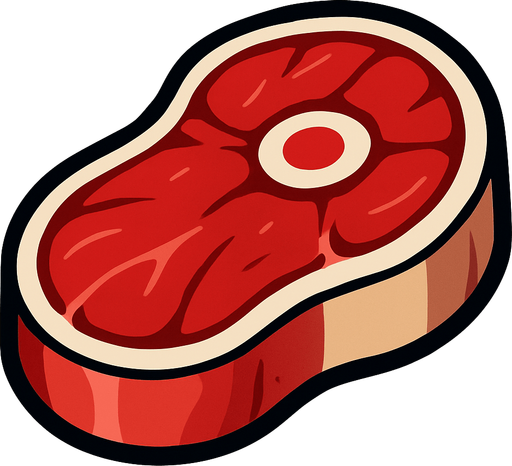 Carne Grande.
In-Game asset.  2d.  High contrast.  No shadows