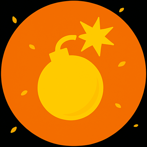 Bu resmin farklı bir versiyonunu yap ama üzerinde sarı bomba iconu olsun