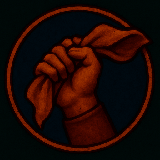 A hand with a piece of cloth