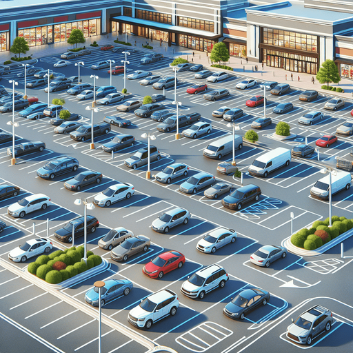 Mall Parking Lot Background