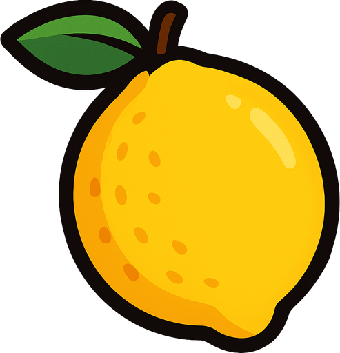 lemon.
In-Game asset.  2d.  High contrast.  No shadows