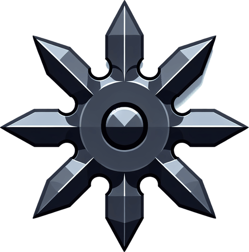 top down view, shuriken game sprite
no background