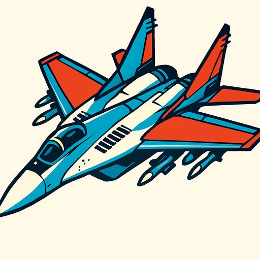Mig 29.
In-Game asset.  2d.  High contrast.  No shadows