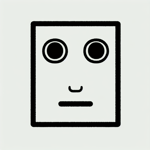 rectangle with two eyes.