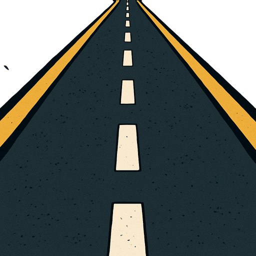 road.
In-Game asset.  2d.  High contrast.  No shadows