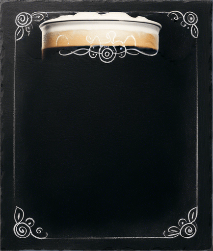 Text "NOVICE BREW" in chalk, handwritten