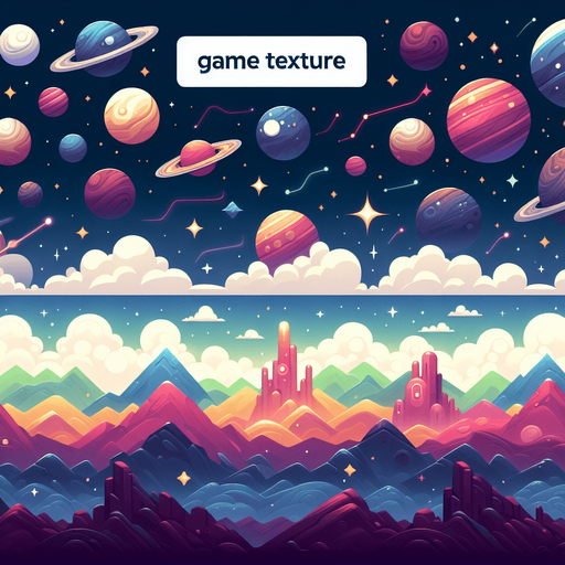 Arkaplan olarak uzay yap.
Single Game Texture. In-Game asset. 2d. Blank background. High contrast. No shadows.