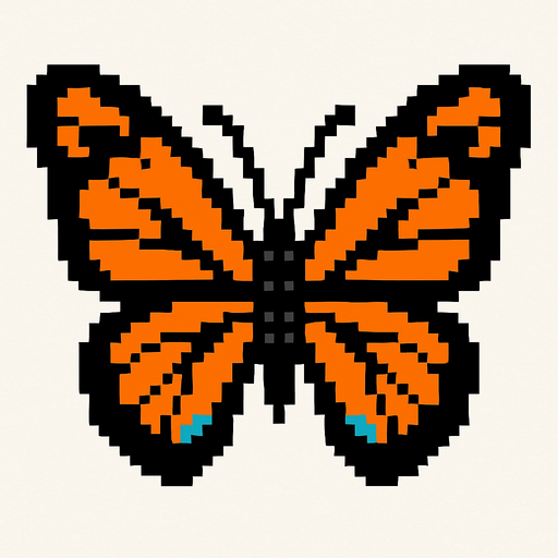 make a butterfly.
In-Game asset.  High contrast.  No shadows