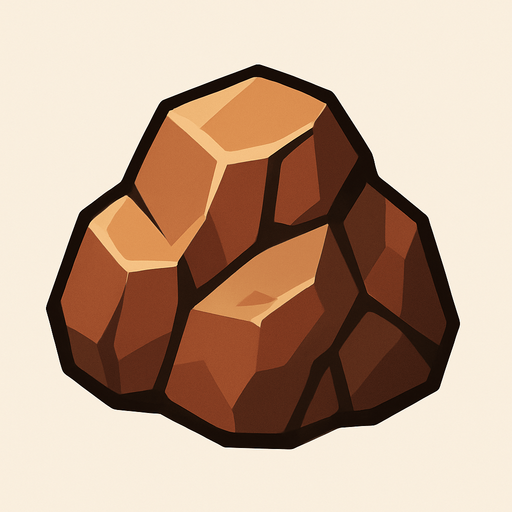 Rock.
In-Game asset.  2d.  High contrast.  No shadows