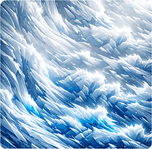 Ice, snow, sharp snow & ice, light, HD, blur, colors white and blue..
Single Game Texture. In-Game asset. 2d. Blank background. High contrast. No shadows.