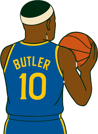 Change picture so his hands are down preparing to shoot