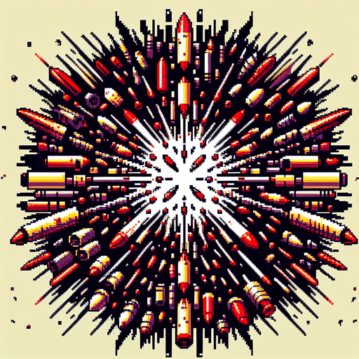 Bullet from bullethell
Single Game Texture. In-Game asset. 2d. Blank background. High contrast. No shadows.