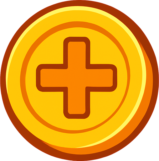 Bonus coin.
In-Game asset.  2d.  High contrast.  No shadows