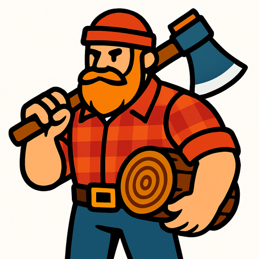 Oduncu.
In-Game asset.  2d.  High contrast.  No shadows