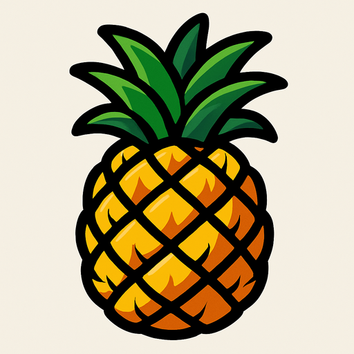 Ananas.
In-Game asset.  2d.  High contrast.  No shadows