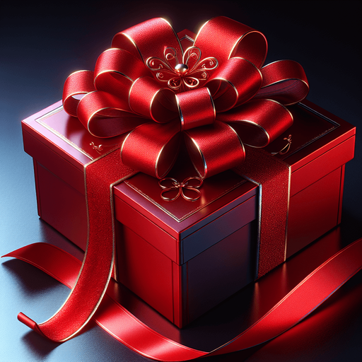 beautifull red gift box.