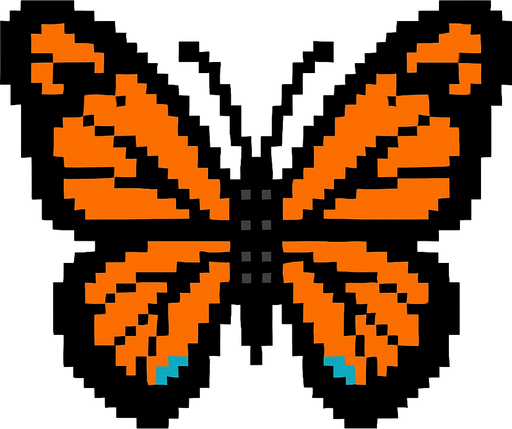 make a butterfly.
In-Game asset.  High contrast.  No shadows