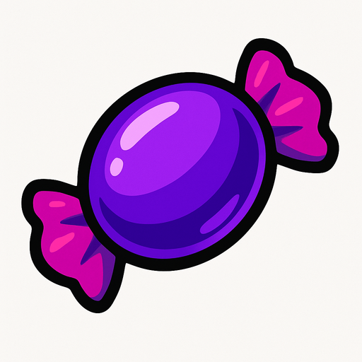 candy_purple.
In-Game asset.  2d.  High contrast.  No shadows