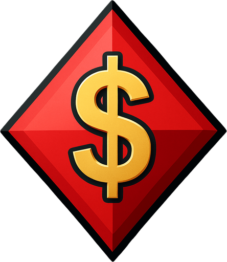 Just the diamond from this picture with a dollar sign in the center