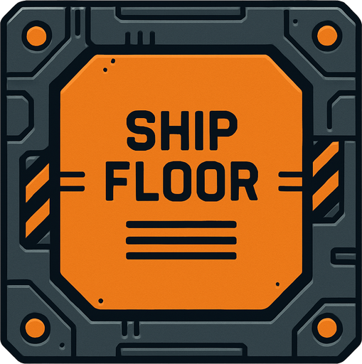 shipFloor casella.
In-Game asset.  2d.  High contrast.  No shadows