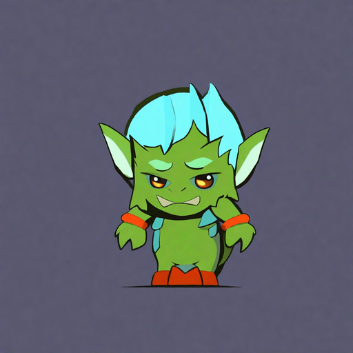 No background. Transparent background. Blank background. No shadows. 2d. In-Game asset. flat. Goblin. No background. Transparent background. Blank background. No shadows. 2d. In-Game asset. flat