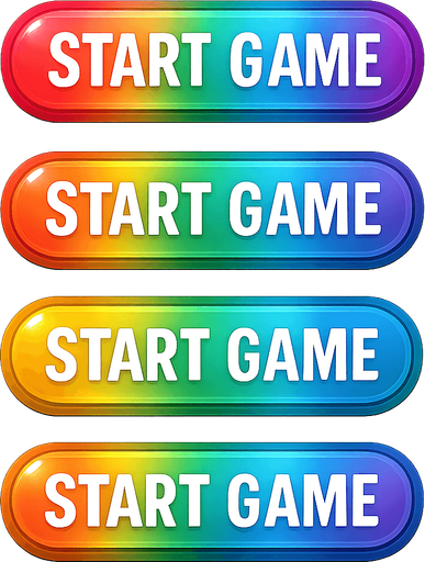 same buttons with rainbow colors
