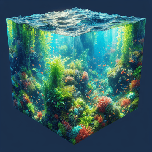 Realistic Water of an aquarium.
Single Game Texture. In-Game asset. 2d. Blank background. High contrast. No shadows.