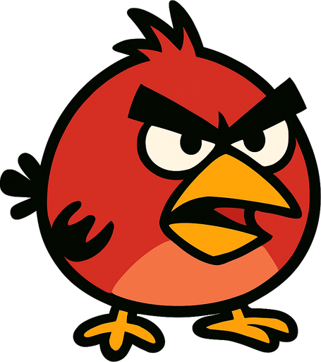 Düşman angry birdse benzesin.
In-Game asset.  2d.  High contrast.  No shadows