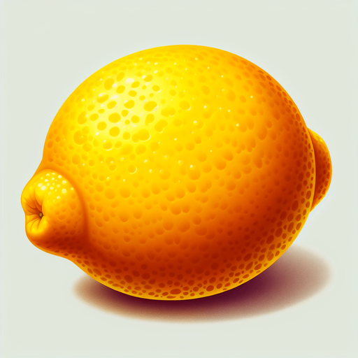 yellow lemon.
Single Game Texture. In-Game asset. 2d. Blank background. High contrast. No shadows.